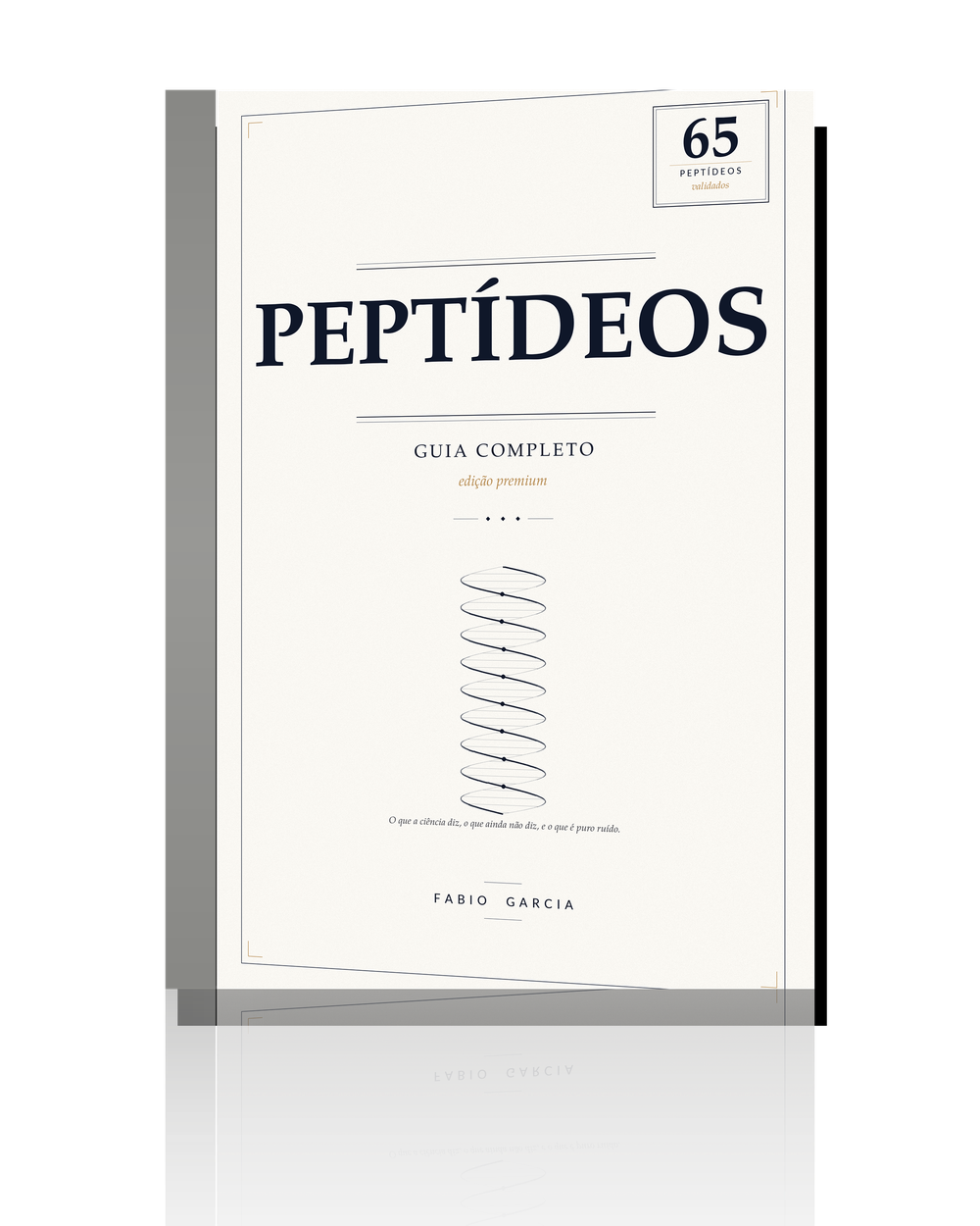 Capa do livro Manual de Peptídeos — Edição Premium